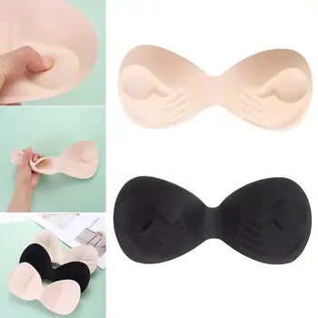 Görünmez Çıkarılabilir meme büyütücü Vücut gömme Tasarım Kalın Sutyen Yastıkları Bikini Ekleme Pedleri Push Up Mayo Sünger Köpük