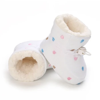 Kış Bebek Ayakkabıları Erkek Kız Pamuk Yumuşak Taban Kar Patik Kalın Kış Sıcak Yenidoğan Toddler Çizmeler Ayakkabı İlk yürüyüş ayakkabısı