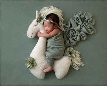 Yenidoğan Bebek Fotoğraf Sahne Posing Yastık Fotoğraf Prop Yastık Battaniye Arka Planında Fotoğraf Stüdyosu Fotoğraf Mat