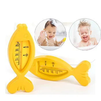 15 * 5.8 cm Sevimli bebek banyo termometresi Karikatür Balık Su Sıcaklığı Ölçer Yenidoğan Bebek Banyo Oyuncak Termometre Bakım Aksesuarları
