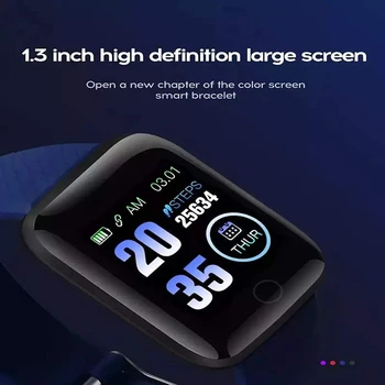 2023 Yeni Smartwatch 116 Artı akıllı bilezik IOS Android Elektronik Akıllı Spor Kol Saati İzci Silikon Kayış İle İzle