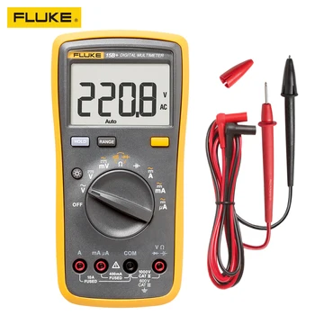 FLUKE Dijital Multimetre F18B + F17B+ F15B + Yüksek Hassasiyetli Oto Tamir Elektrikçi