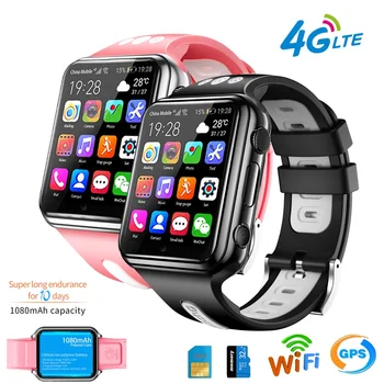 H1 4G GPS Wıfı konumu Öğrenci / Çocuk akıllı saat Telefon android sistemi app yüklemek Bluetooth Smartwatch SIM Kart Android 9.0