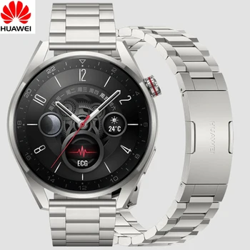 Huawei 100 % Orijinal Titanyum Kayış Watchband Yeni huawei saat 3/3 Pro / GT 2Pro / GT2 46mm GT 3 46mm 22mm Gt3 pro Kayış