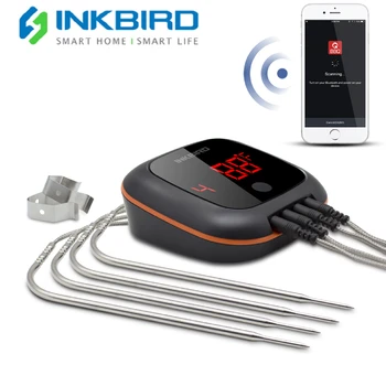 INKBİRD IBT-4XS Bluetooth uyumlu BARBEKÜ Gıda pişirme ızgarası Termometre 2/4 Sıcaklık Probları Isıya Dayanıklı Sensör