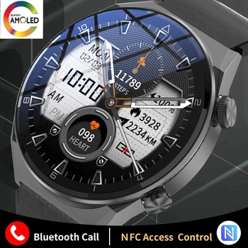 LIGE AMOLED 454 * 454 akıllı saat Erkekler için İş Smartwatch Cevap Arama Arama Saati Su Geçirmez Spor Spor İzci Saatler