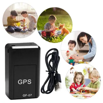 Mini Bulucu GF-07 araba takip cihazı GPS Bulucu Ses Alarmı Gerçek Zamanlı İzleme Mıknatıs Adsorpsiyon SIM Ekler Mesaj Evcil anti-kayıp