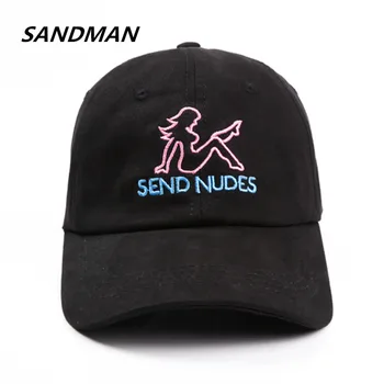SANDMAN Mektup GÖNDERMEK NÜ Snapback Kap pamuklu beyzbol şapkası Erkekler Kadınlar İçin Ayarlanabilir Hip Hop Baba Şapka Kemik Garros Casquette