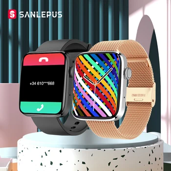 SANLEPUS 1.8 inç HD ekran akıllı izle 2022 erkekler kadınlar Smartwatch GPS Yörünge Bluetooth Çağrı Android İçin Apple Xiaomi Huawei