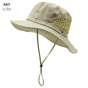 Yaz Örgü güneş şapkası erkekler Kadınlar İçin Moda Kova Şapka kadın Balıkçı Kap Geniş Ağız UV Koruma Plaj Güneş Kapaklar Panama Şapka