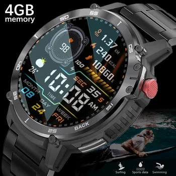 Yeni Erkek akıllı saat 4G ROM 1G RAM 400mAh spor saatler ıp68 su geçirmez akıllı saat erkekler 2023 Bluetooth çağrı 1.6 inç 400 * 400 HD
